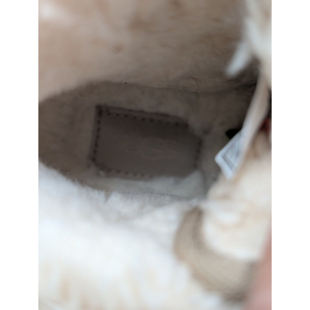 UGG Neumel II Kids Boots Size 1 Sand Suede Shearling Chukka Booties 1017320K - Picture 6 of 7